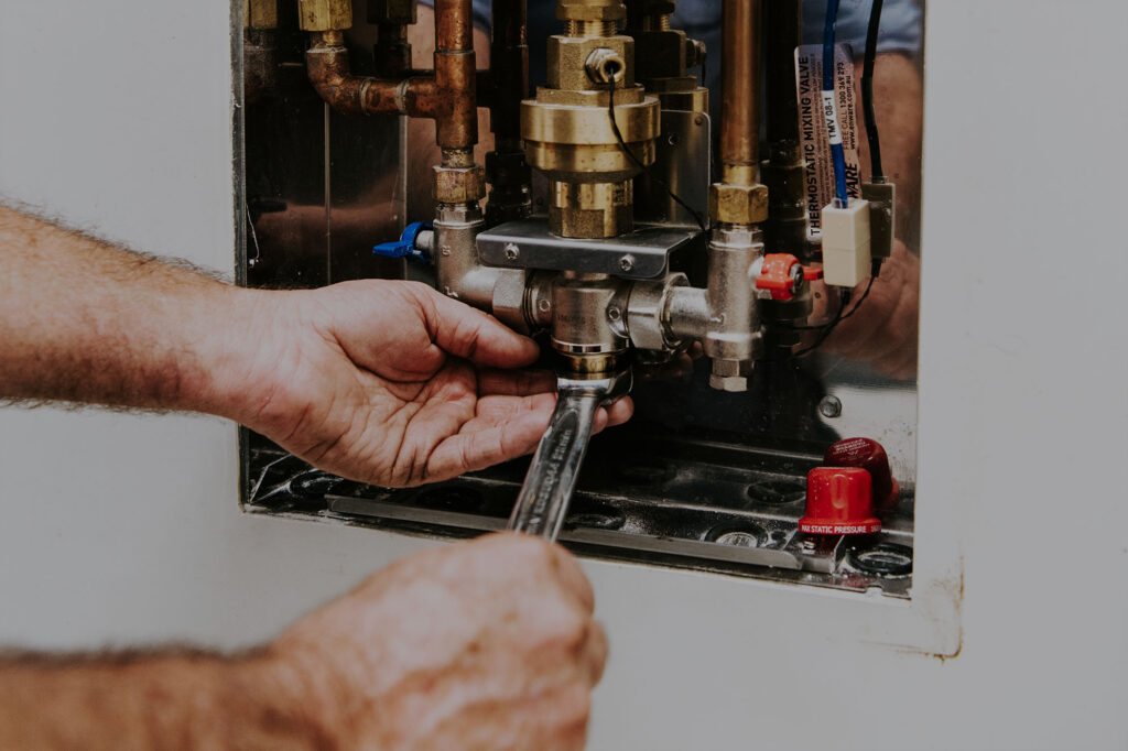 thermostat mixer valve testing plumber